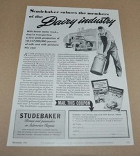 1944 Studebaker Truck Ad Print Teleoptic