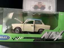 Trabant 601 beige mit blauem Dach Trabi Modellauto ca. 11 cm Neuware von WELLY
