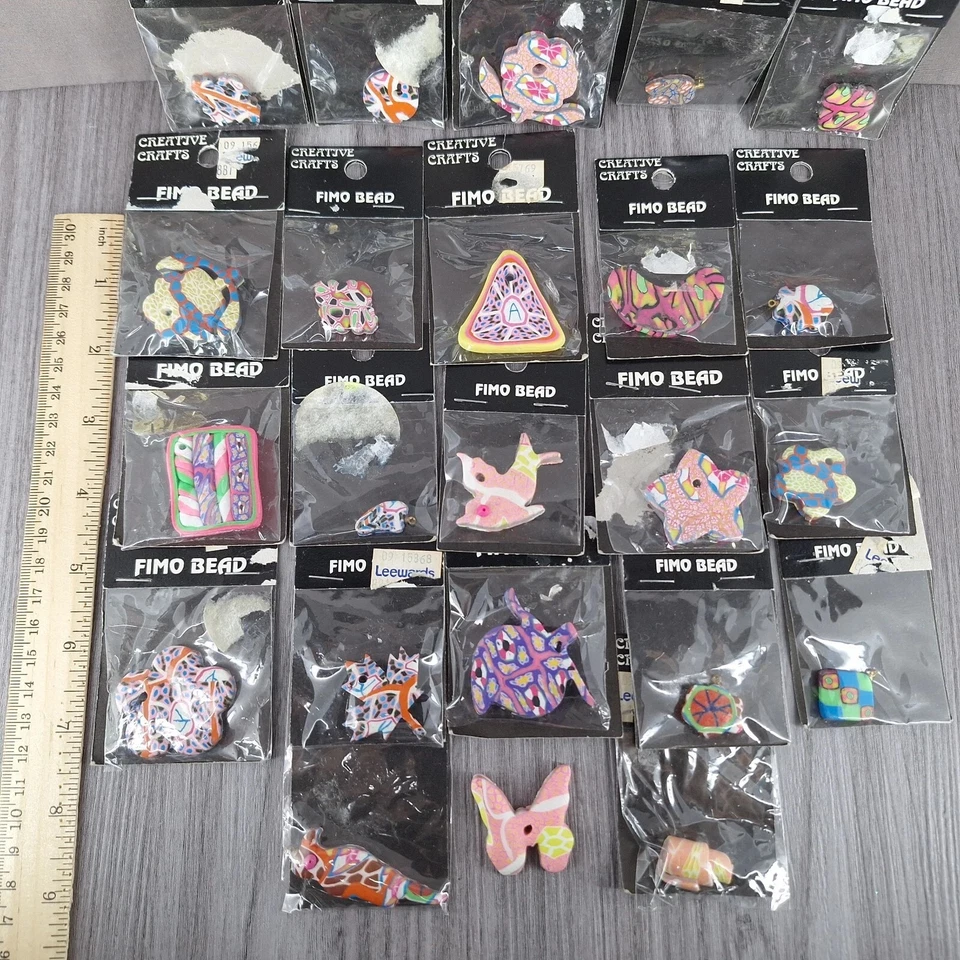 Lote de cuentas de arcilla polimérica Fimo de colección artesanal creativa para hacer joyas Foto 2 de 4