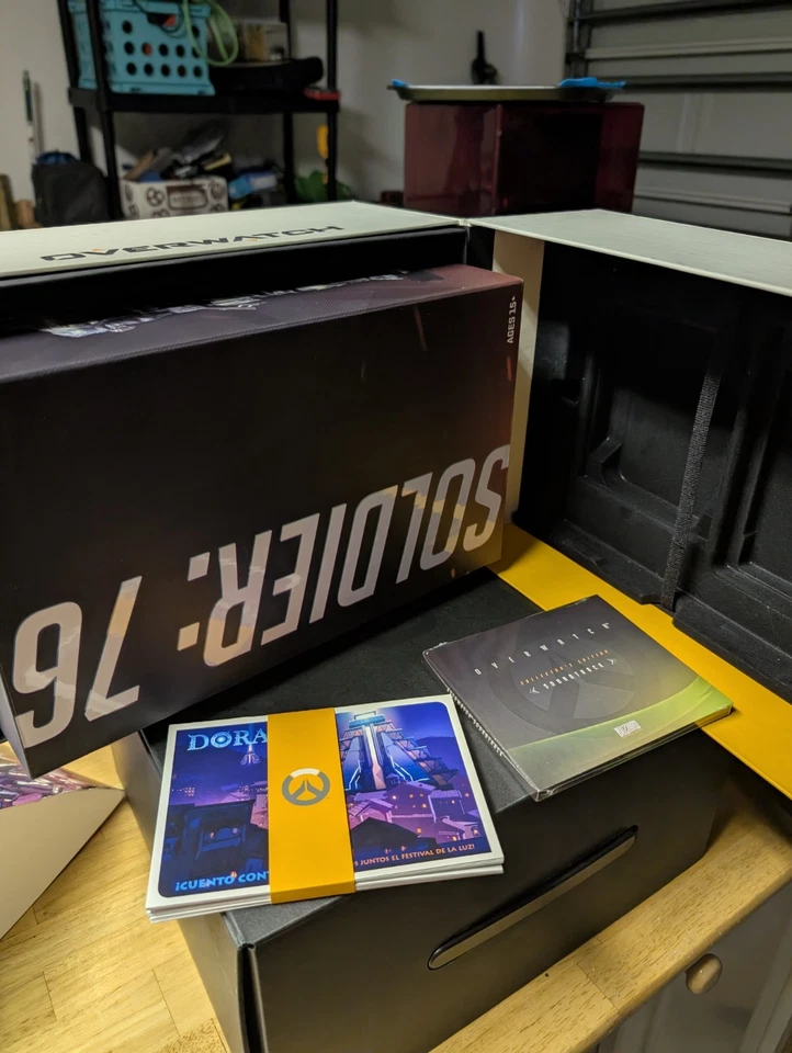 Overwatch Collector's Edition Complete With Soldier 76 Statue, Soundtrack, Cards - Image 2 of 3