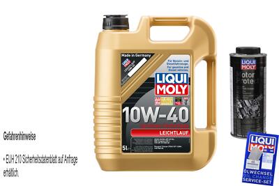 5L Liqui Moly Leichtlauf 10W-40 Öl Motoröl MotorProtect Öl-Additiv