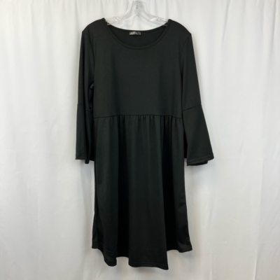 black long sleeve empire waist dress Womens Missy Empire Waist Long Sleeve Maxi Dress – Black Clothing Group main image 0