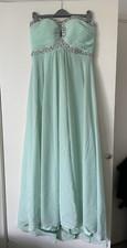 Mint Green Sequinned Sweetheart Neckline Prom Dress - UK Size 10 - 12