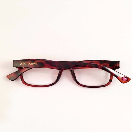 Betsey Johnson Reading Glasses Brown Animal Print Rectangular Lightweight +2.00 - Picture 6 of 6