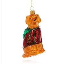 Bloomingdale  s Glass Labrador Ornament