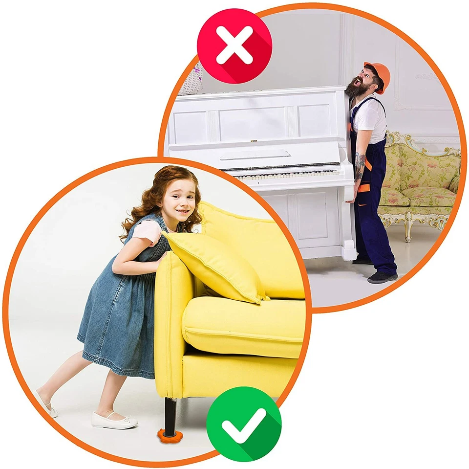 Furniture Heavy Duty Lifter  movers  4 sliders for moving  rollers as seen on tv - Image 4 of 4