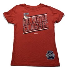 Reebok Youth Girls NHL New York Rangers Winter Classic Hockey Shirt New M(10-12)