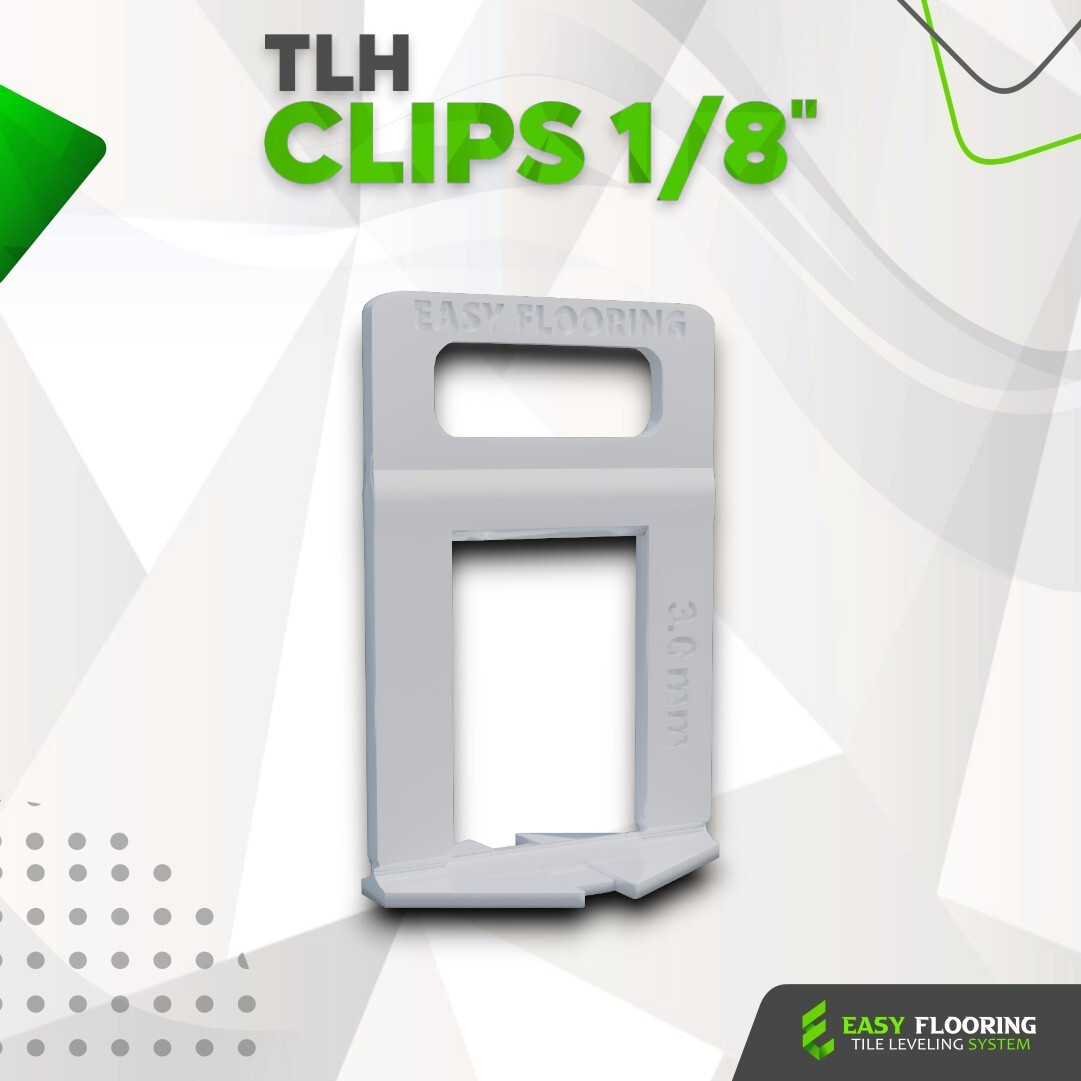 Marble Leveling Clips 1/8 inch 3mm Spacers 250 Pack for Tile Installation