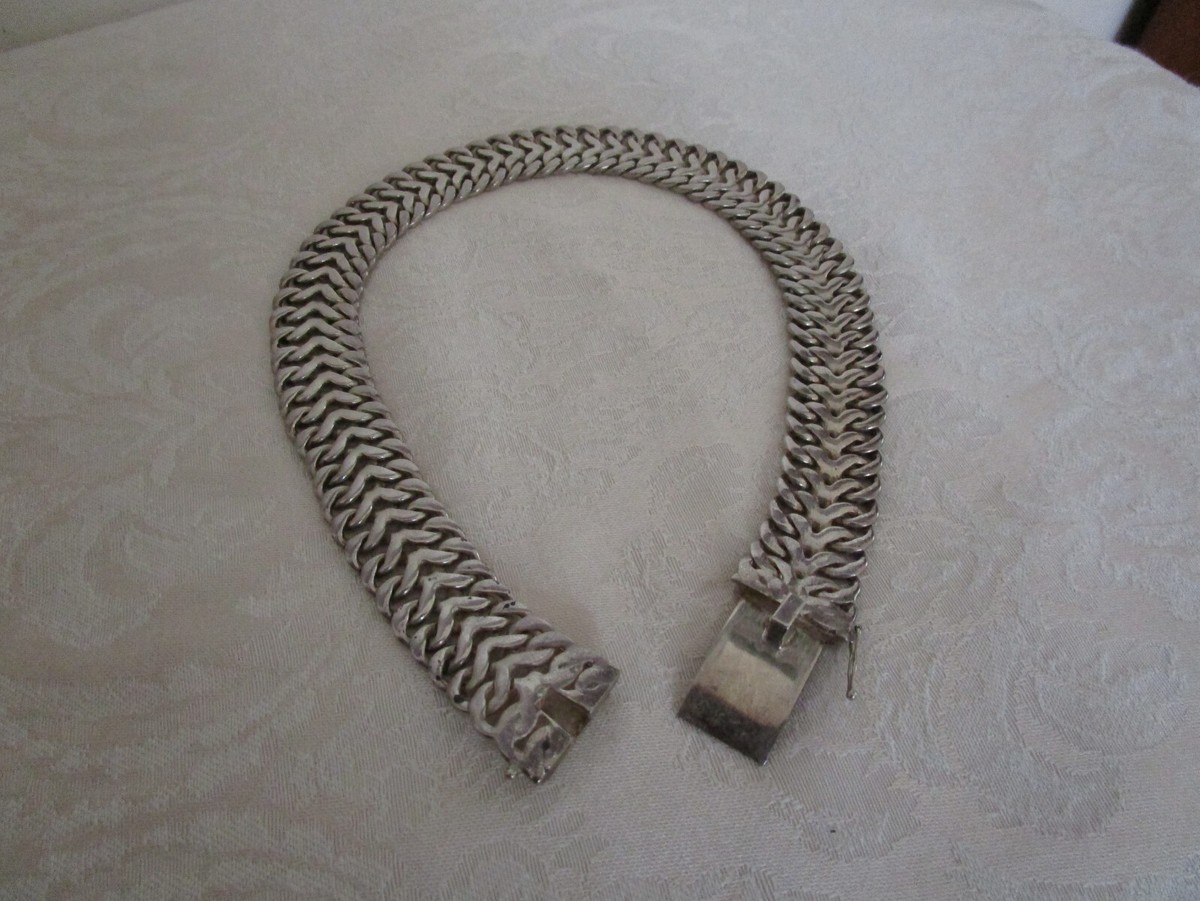 メキシコ製 vintage taxco 950 シルバーブレスレット（Taxco Sterling 