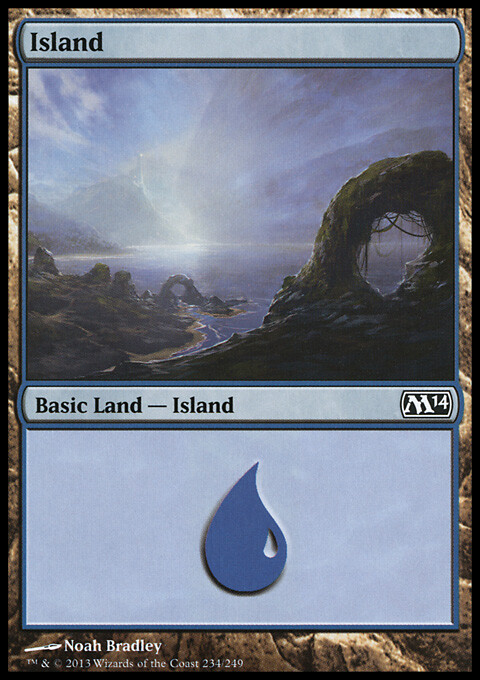 MTG Magic the Gathering Island (234/262) Magic 2014 LP