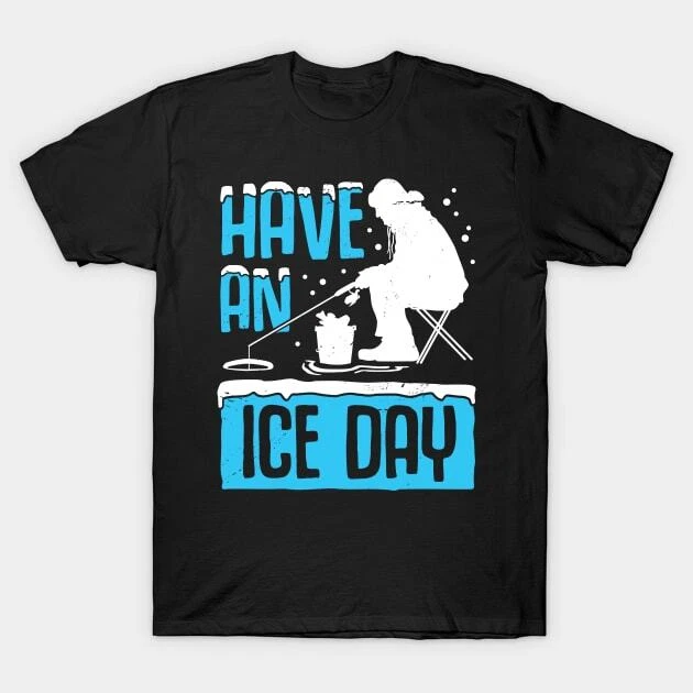 Ice Fishing Fisherman Fisher Gift Made in Australia T-Shirt