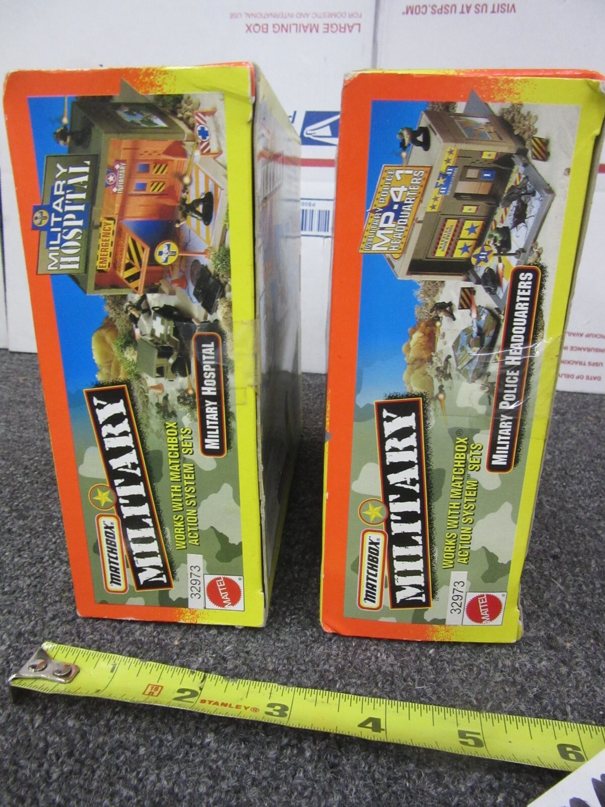 Military Matchbox MP41 and Hospital FOLD UP PLAYSET Mattel NEW figures