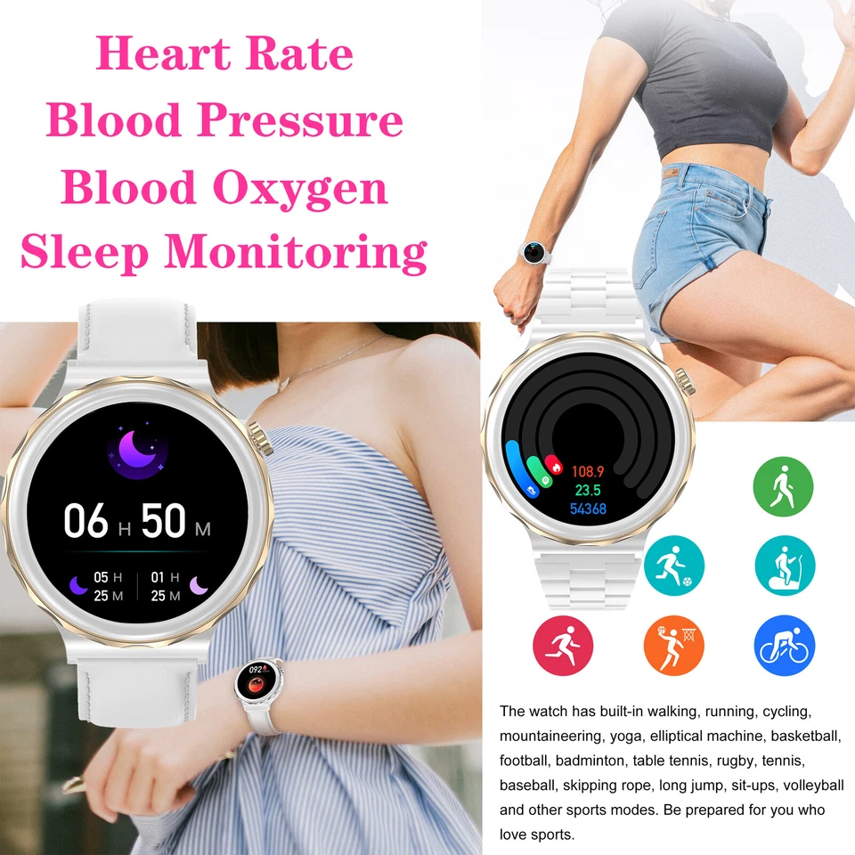 LEMFO HK43 Women Female menstrual cycle SmartWatch Bluetooth Call NFC Waterproof - Image 3 of 4