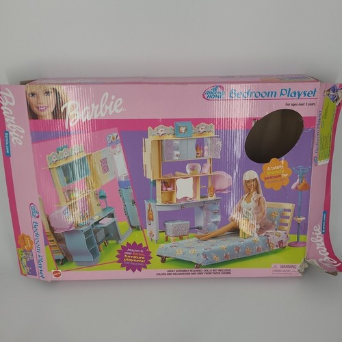 LEGGI Tutto intorno Casa Camera da Letto Playset 2001 Mattel Incompleto - Foto 6 di 21