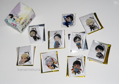 Yuri on Ice Set Anhänger x 9 - Victor Yurio - Victuri BL Yaoi - orig aus Japan