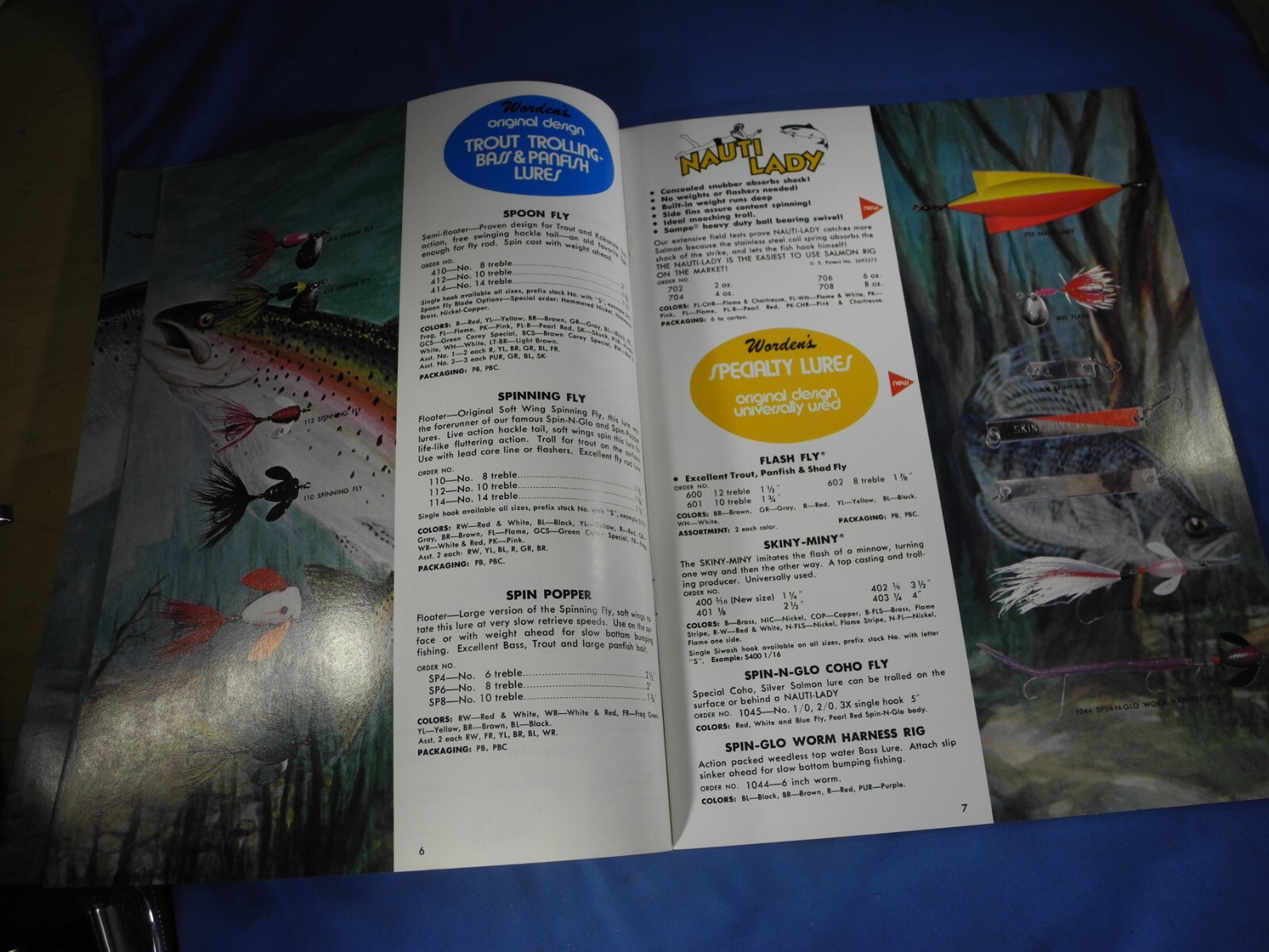 16 Pages of 1973-74 Yakima Bait Co.-Worden's Lures Price Lists & Lure