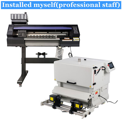 US Stock 24in DTF Printer with Epson Dual Printheads and Powder Shaker