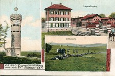 Karte DEUTSCHLAND Gruss vom Truppenübungsplatz MUNSINGEN Lagereingang Infanterie