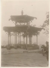 Rio ? Brazil? to identify silver print sepia era car architecture