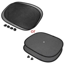 2PCS Car Window Sunshade for Sun Shade Visor Side Mesh Cover Shield Sunscreen Bl