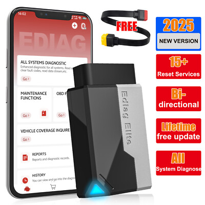 Kingbolen Ediag Elite 2025 OBD2 Scanner – Full System Diagnostic, Lifetime Updates Escaner Obd2 - Foto 4