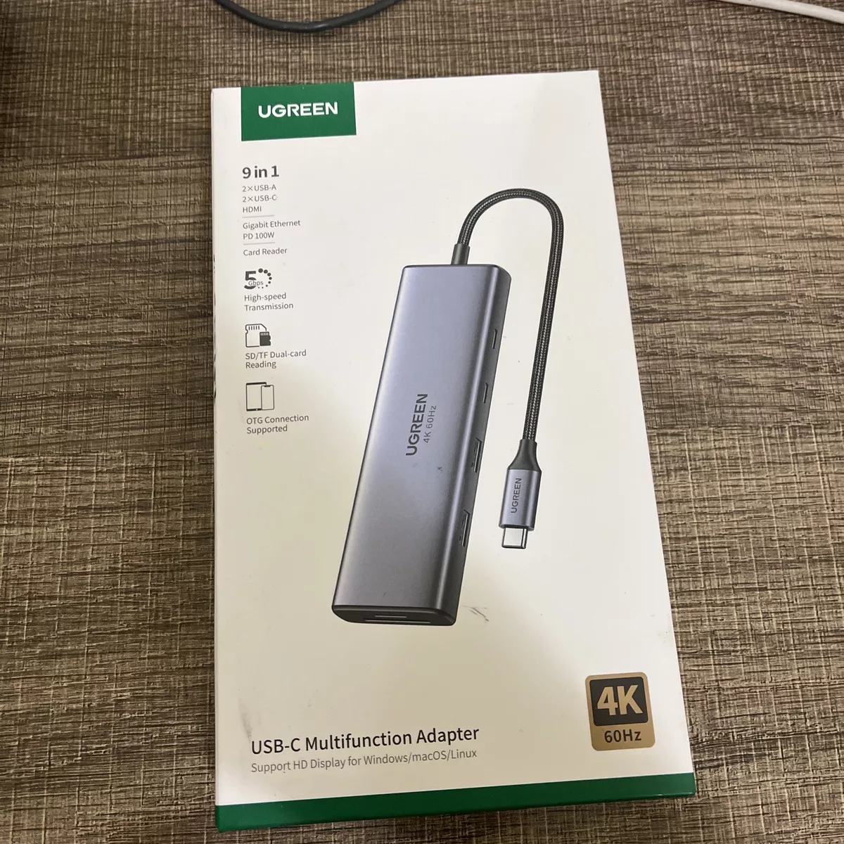 Ugreen Revodok Pro 109 USB C Hub 9 In 1 10gbps USB C 3.2 & USBA