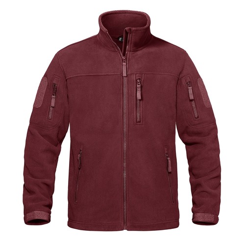 Men's Full-Zip Fleece Jacket Softshell Hiking Winter Windproof Casual Work Coat - Picture 77 of 89