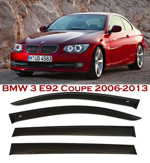For BMW 3 E92 Cope 2d 20062013 Window Smoke Visor Rain Sun Guard