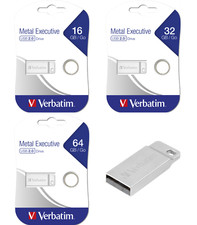 Verbatim Executive USB 2.0 DataTraveler Metal USB Stick 16GB 32GB 64GB