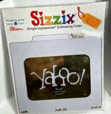 Sizzix Ellison Simple Impressions Embossing Folder * NEW * Yahoo!