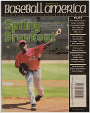 Aroldis Chapman Autographed Signed Baseball America Magazine AMCo COA 2686
