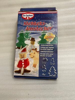 Dr.Oetker Stehkeks Ausstecher Set Keksformen Keks Keksausstecher Weihnachtskekse