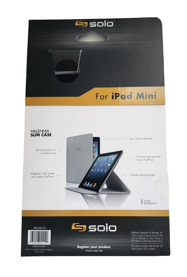 SOLO Millennia Slim Case Lot (X2) for iPad Mini GEN 1-2-3 NIB - Image 2 of 3
