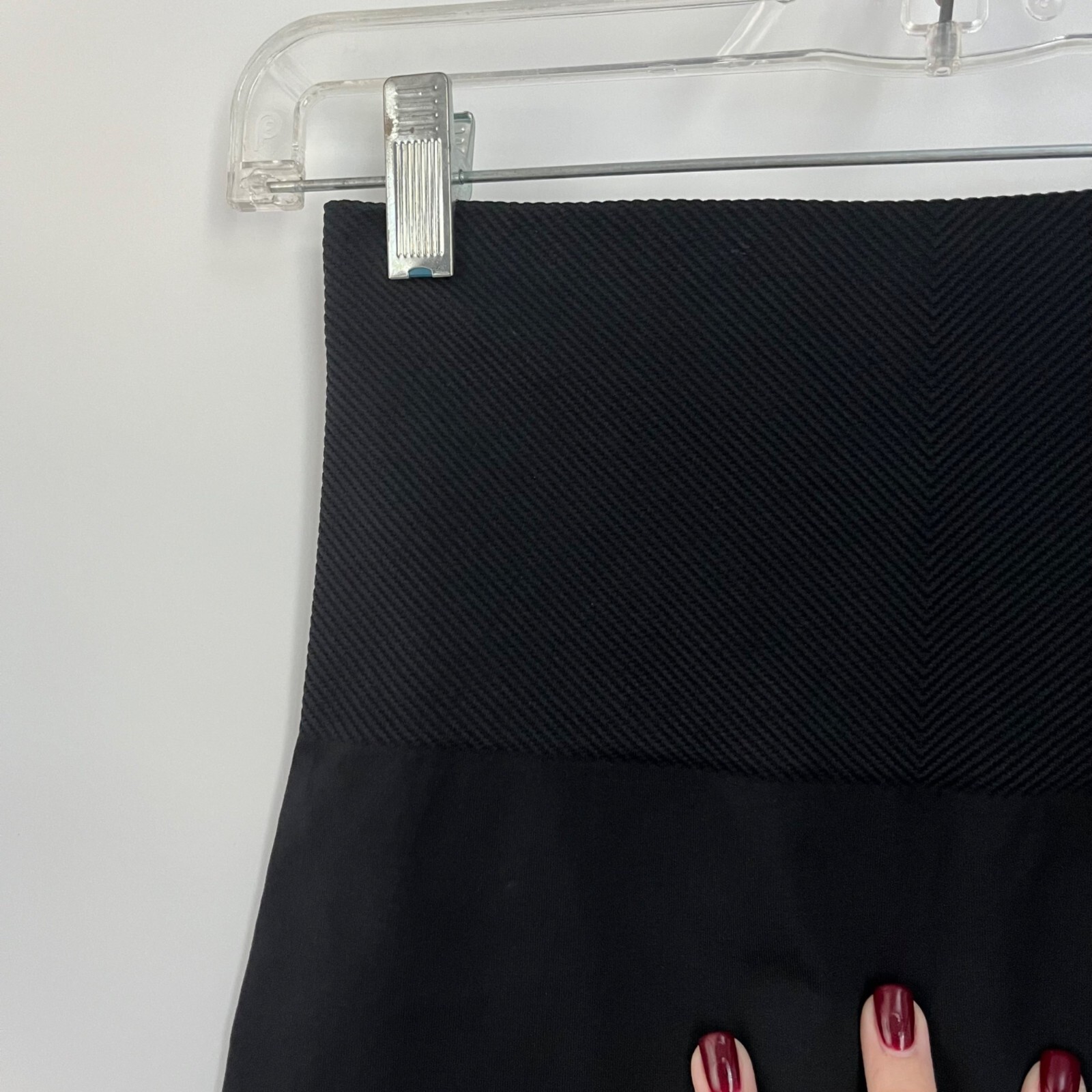 Assets by Spanx Solid Black Pull On Stretch Shape… - image 4