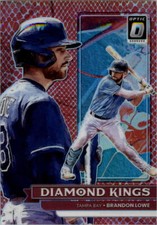 2022 Donruss Optic Red Dragon Scale Parallel #1 Brandon Lowe DK /99 - NM-MT