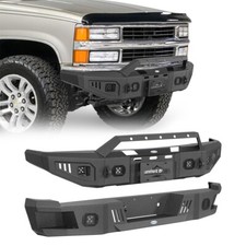 Hooke Road Front Winch Rear Bumper For 1988-1998 Chevy Gmc Ck 1500 2500 3500 Hooke Road Front Winch Rear Bumper For 1988-1998 Chevy Gmc Ck 1500 2500 3500