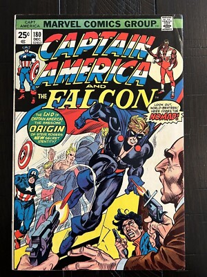 Captain America #180, FN/VF 7.0, 1st Appearance Nomad; Marvel Value Stamp