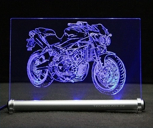 Moto Morini Corsaro Veloce als Gravur auf LED-Schild 08 - Bild 1 von 1