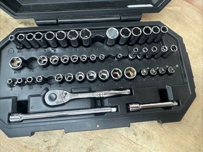 #ad #ad Husky 1 4 in. Drive Mechanics Tool Set 50 Piece MISSING $34.99