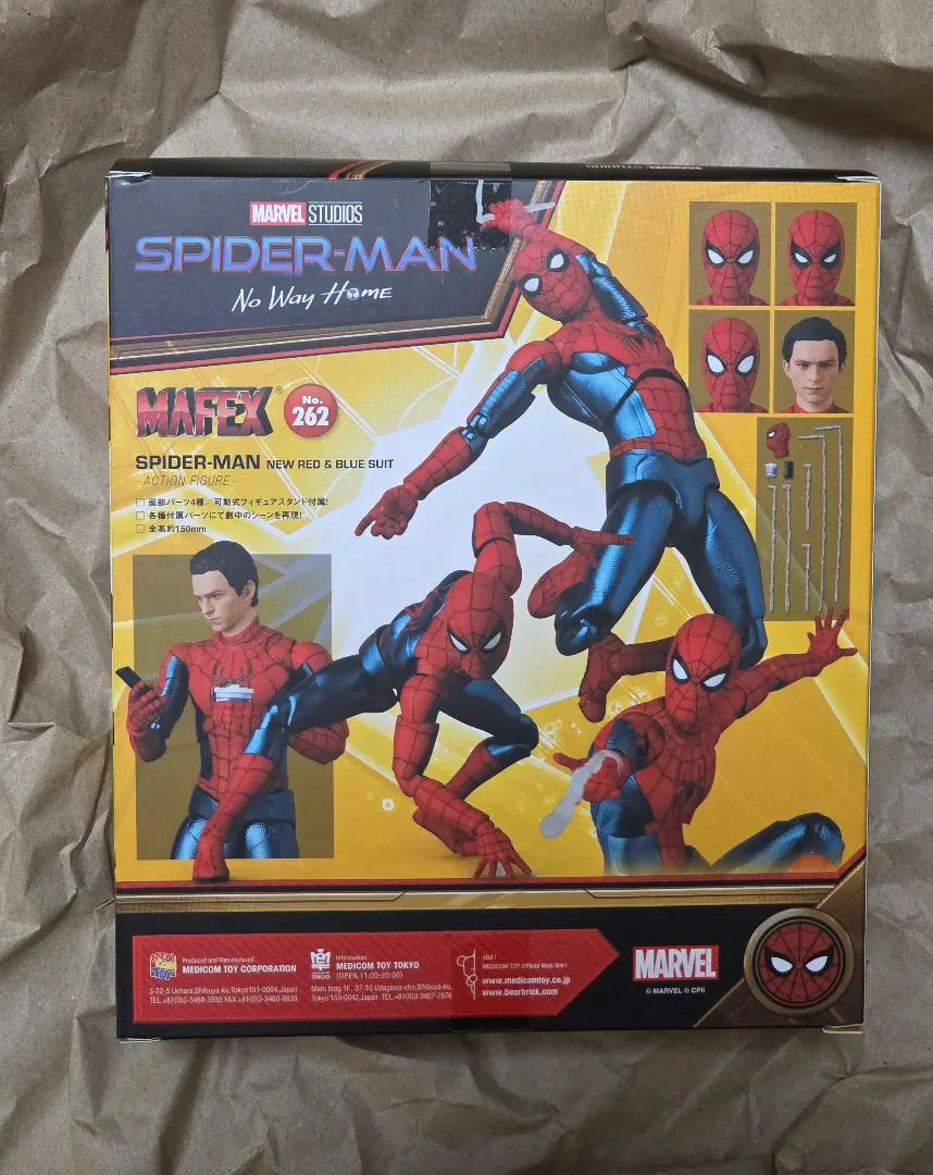 Medicom Toy MAFEX No.262 Figure SPIDER-MAN NEW RED & BLUE SUIT ver