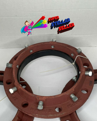 Sigma 8'' ZF2-C8 Zip Flange 200PSI w/Gasket Ductile Iron Standard Duty
