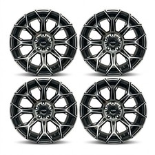 18 X 9 In Black Machined Face Wheels Rim Pcd 5 X 5 Wheel Et 0 Mm Cb 73.1