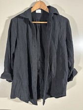 Aritzia Wilfred Free Black Sail Shirt 2XS New Without Tags