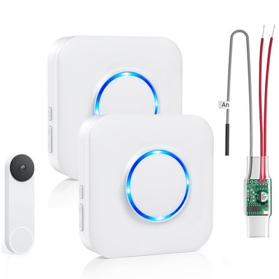Satisure Wireless Doorbell Chime Receiver Extender for Google Nest Wired 2nd 3rd