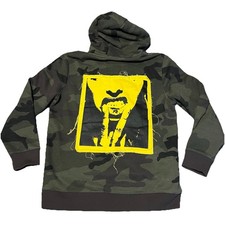 Rare Official The Weeknd Merch XO Lip Canvas Camo Hoodie Sz L Mens