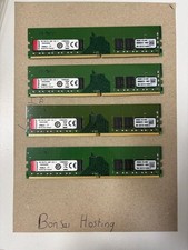 Kingston 32GB (4x 8GB) DDR4 2400MHz PC4-2400T 1Rx8 Ecc Udimm RAM