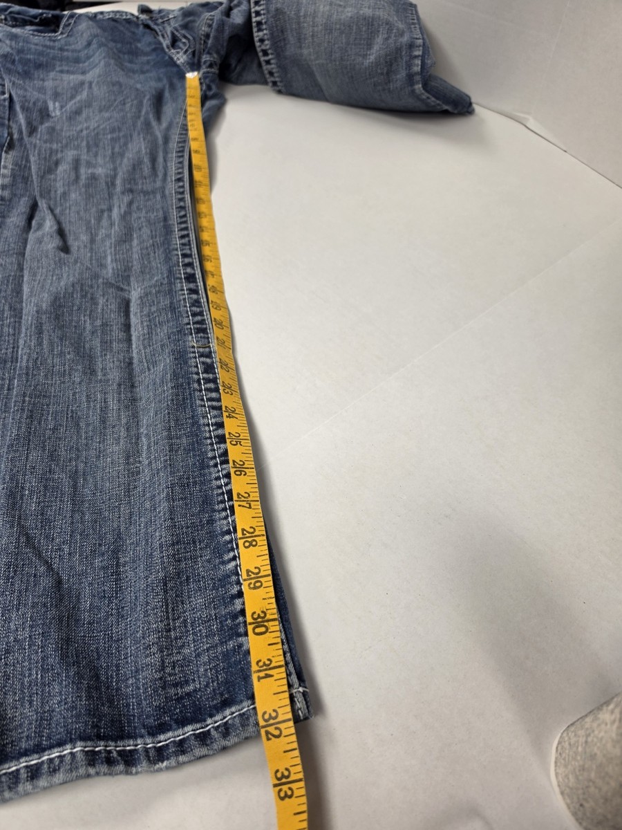 TK Axel Jeans Vintage Boot 36X32 Blue Denim Western View 4