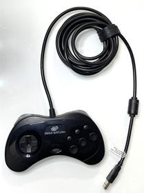 Retro-Bit Official Sega Saturn USB Controller Pad for Sega Genesis Mini, PS3, PC