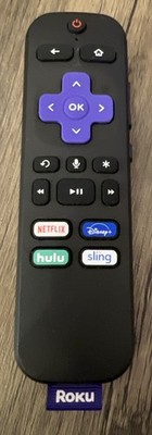 Roku RC-AL7 Streaming Remote Control Netflix Hulu Disney Sling Tested Clean OEM