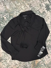 Inc Good Life Deep Black Women’s Dress Blouse